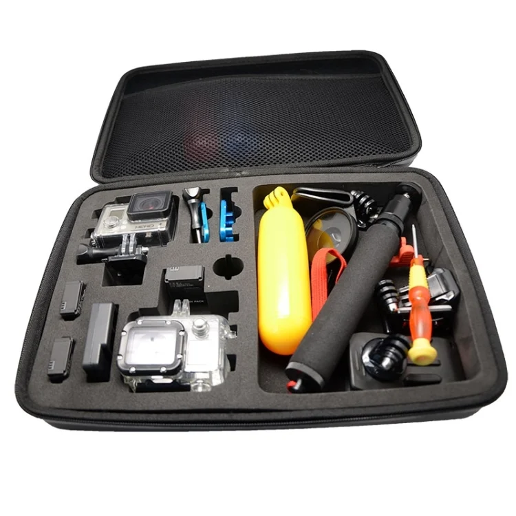 S-DLP-5262_5.webp Shockproof Waterproof Portable Travel Case for GoPro, Insta360, DJI and Other Action Cameras Accessories, Size: 32cm x 22cm x 7cm - Image 6
