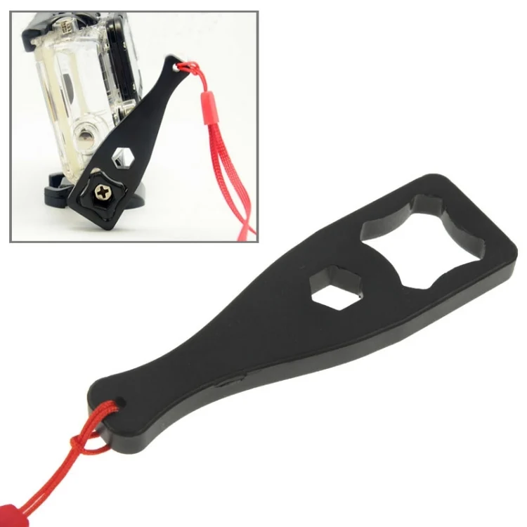 S-DLP-5614_1.webp 5pcs Plastic Screw Rod Screw Cap Spanner Wrench with Lanyard for GoPro, Insta360, DJI and Other Action Cameras - Image 2