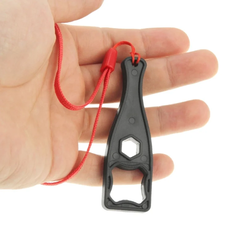 S-DLP-5614_4.webp 5pcs Plastic Screw Rod Screw Cap Spanner Wrench with Lanyard for GoPro, Insta360, DJI and Other Action Cameras - Image 5