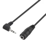 2.5mm Male Elbow to 3.5mm Female Audio Stereo Converter Adapter Cable - Image 2