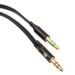 3.5mm female to 3.5mm Male Microphone Jack + 3.5mm Male Earphone Jack Adapter Cable(Black) - Image 4