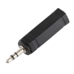 3.5mm Plug to 6.35mm Stereo Jack Adaptor Socket Adapter(Black) - Image 3