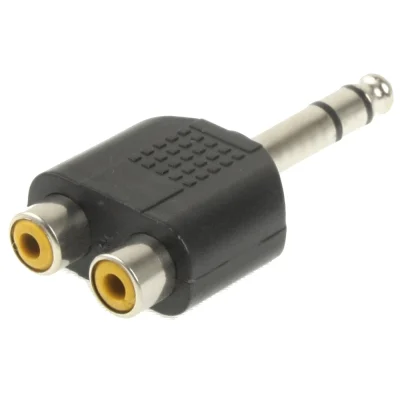 S-EP-311_1.webp 6.35mm Male to 2 RCA Stereo Headphone Jack Adapter - Image 2