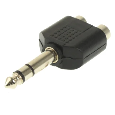 S-EP-311_2.webp 6.35mm Male to 2 RCA Stereo Headphone Jack Adapter - Image 3
