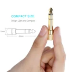 Gold Plated 6.35mm Male to 3.5mm Stereo Jack Adaptor Socket Adapter - Image 4