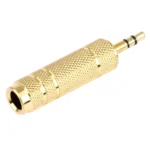 Gold Plated 3.5mm Plug to 6.35mm Stereo Jack Adaptor Socket Adapter - Image 3