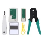 5 in 1 RJ45 Crimping Crimper Stripper Punch Down RJ11 Cat5 Cat6 Wire Line Detector Ethernet Network Cable Tester Tools Kits - Image 6
