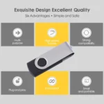 64GB Twister USB 2.0 Flash Disk(Black) - Image 6