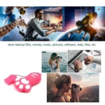 4GB Bear Paw Shaped Silicone USB 2.0 Flash Disk with Anti Dust Cup(Red plum) - Image 7