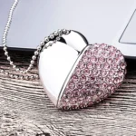 Heart Shaped Diamond Jewelry USB Flash Disk, Special for Valentines Day Gifts - Image 6