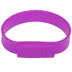4GB Silicon Bracelets USB 2.0 Flash Disk(Purple) - Image 2