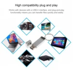 Metallic on Key Ring Style USB 2.0 Flash Disk (16GB) - Image 5