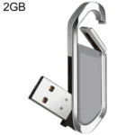 2GB Metallic Keychains Style USB 2.0 Flash Disk (Grey)(Grey)