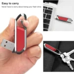 8GB Metallic Keychains Style USB 2.0 Flash Disk (Red)(Red) - Image 4
