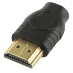 Gold Plated HDMI 19 Pin Male to Micro HDMI Female Adapter(Black) - Image 2