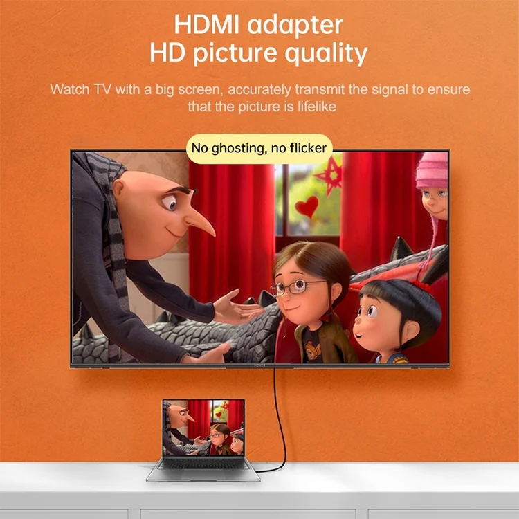 S-HDMI-0011_4.webp Gold Plated HDMI 19 Pin Male to Micro HDMI Female Adapter(Black) - Image 5