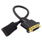 30cm HDMI Female to DVI 24+5 Pin Female Adapater Cable - Image 2