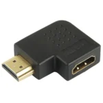Gold Plated HDMI 19 Pin Male to HDMI 19 Pin Female Adapter with 90 Degree Angle - Image 2