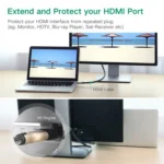Gold Plated HDMI 19 Pin Male to HDMI 19 Pin Female Adapter with 90 Degree Angle - Image 7