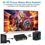 HDMI to HDMI + Audio (SPDIF + R/L) Converter (EU Plug) - Image 5