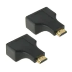 30m HDMI to Dual Port RJ45 Network Cable Extender Over by Cat 5e/6 3D HDTV Up