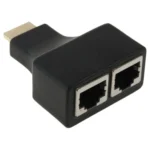 30m HDMI to Dual Port RJ45 Network Cable Extender Over by Cat 5e/6 3D HDTV Up - Image 3