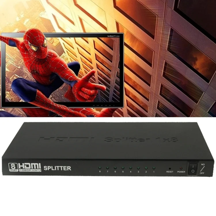 S-HDMI-2301B_8.webp V1.4 Full HD 1080P 1 x 8 HDMI Amplifier Splitter, Support 3D - Image 9