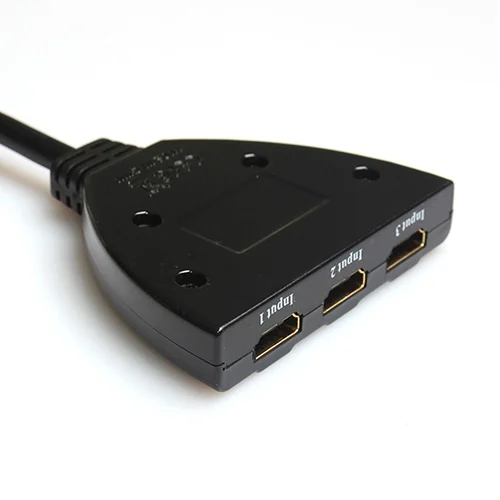S-HDMI-3020_4.webp 3x1 Pigtail HDMI Switcher Up to 1080P (Gold Plated)(Black) - Image 5