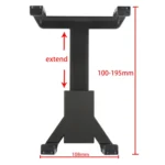 2 in 1 (Air Conditioning Vent Holder + Car Holder) for iPad, iPad mini, other Tab(Black) - Image 4