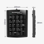 Mini USB Numeric keyboard with 19 keys(Black) - Image 2