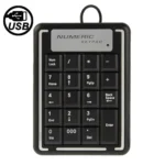 USB Non-synchronous Notebook Computer Numeric Keyboard with 19 Keys - Image 2