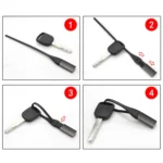 Fashionable High Quality Menu Titanium Key Chain Car Keychain Key Ring - Image 6