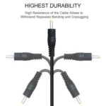 USB Male to DC 2.5 x 0.7mm Power Cable, Length: 1.2m(Black) - Image 4