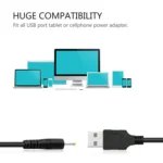 USB Male to DC 2.5 x 0.7mm Power Cable, Length: 1.2m(Black) - Image 5