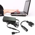 5.5 x 2.1mm DC Female to USB AF DC Female Power Connector Cable for Laptop Adapter, Length: 15cm(Black) - Image 4