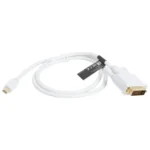 Mini DisplayPort to DVI 24+1 Male Cable Convertor adapter, Cable Length: 1.8M(White) - Image 2