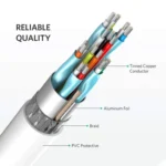 Mini DisplayPort to HDMI Male Cable, Length: 1.5m(White) - Image 3