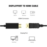 DisplayPort Male to HDMI Male Cable, Cable Length: 1.8m - Image 5