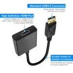 Display Port Male to HDMI Female Adapter Cable, Length: 20cm - Image 3