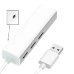 USB 2.0 Ethernet Network Adapter + 3 Ports USB HUB(White) - Image 3