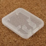 100Pcs Transparent Plastic Storage Card Box for SD Card + Micro SD Card(TF Card)(Transparent) - Image 3