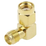 Gold Plated RP-SMA Male to SMA Female Adapter - Image 2