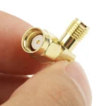 Gold Plated RP-SMA Male to SMA Female Adapter - Image 4