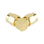 Gold Plated SMA Male to SMA Male Adapter with 90 Degree Angle - Image 4