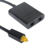 EMK Digital Toslink Optical Fiber Audio Splitter 1 to 2 Cable Adapter for DVD Player - Image 4
