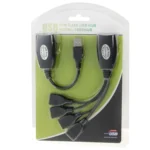 USB 2.0 CAT5 / CAT5E / CAT6 RJ45 to 4 USB Ethernet Extender LAN Extension Cable Repeater Adapter - Image 6