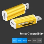 2 PCS Multi All in 1 USB 2.0 Micro SD SDHC TF M2 MMC MS PRO DUO Memory Card Reader - Image 4