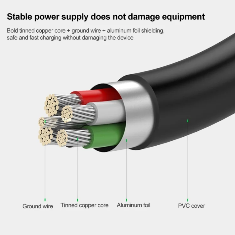 S-PC-0117_2.webp 2 in 1 USB 2.0 Male to Mini 5pin Male + USB Male Cable, Length: 80 cm(Black) - Image 3