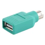 USB A Jack to mini DIN6 male Adapter (USB to PS/2)(Green) - Image 3