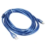 Normal USB 2.0 AM to BM Cable, with 2 core, Length: 5m(Blue) - Image 2
